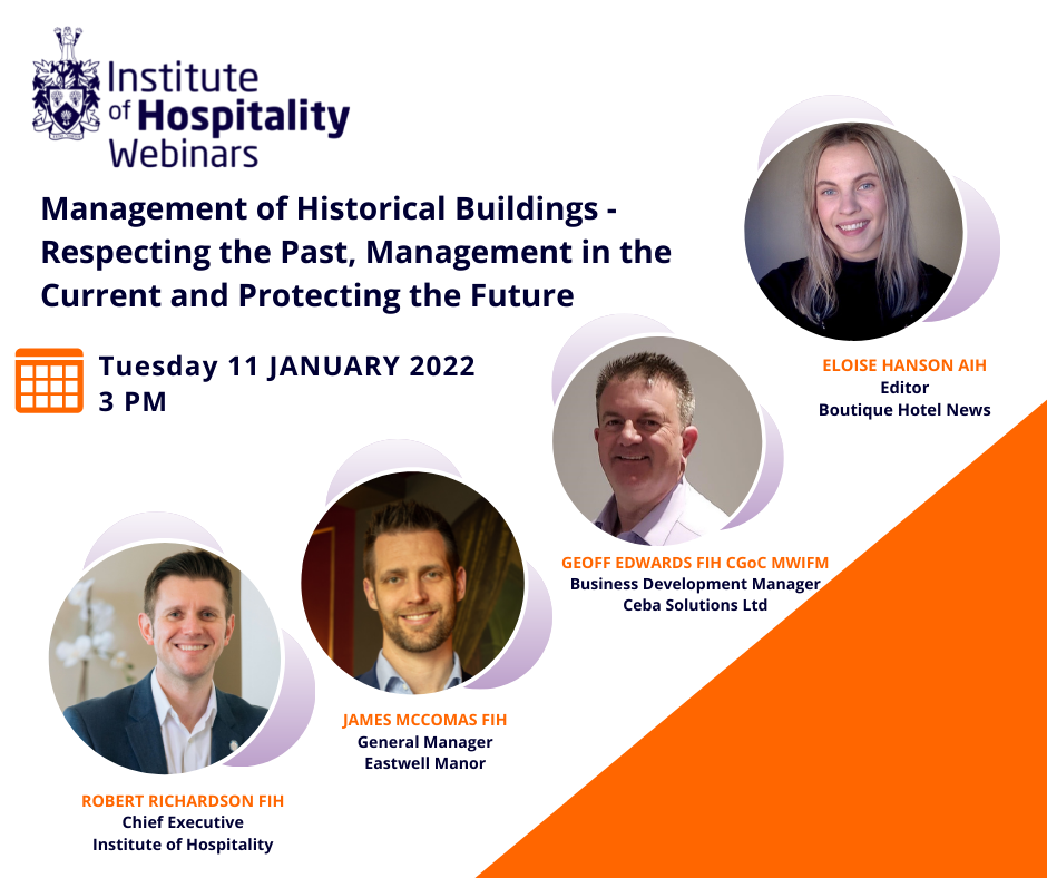 Management of Historical Buildings - Respecting the Past, Management in the Current and Protecting t | Institute of Hospitality