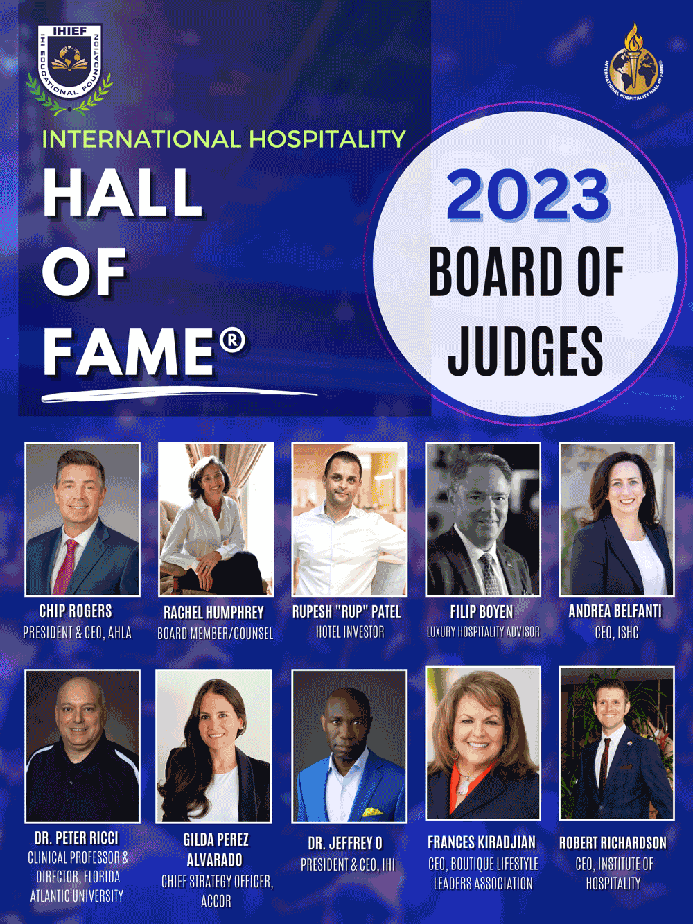 Robert Richardson FIH MI and Harry Murray MBE FIH MI to join board of judges for the International Hospitality Hall of Fame | Institute of Hospitality